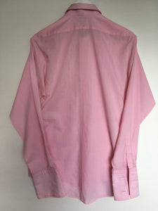 Pink 1960s vintage evening shirt made in England by Double Two L