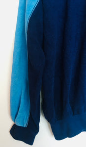 1980s vintage towelling cotton colour block Puma tracksuit jacket XL