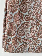 Load image into Gallery viewer, Paisley patterned 1960s vintage crimplene handmade short skirt M Medium