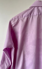 Load image into Gallery viewer, Lilac 1960s 70s vintage dress shirt with lace front by Lloyds menswear S/M