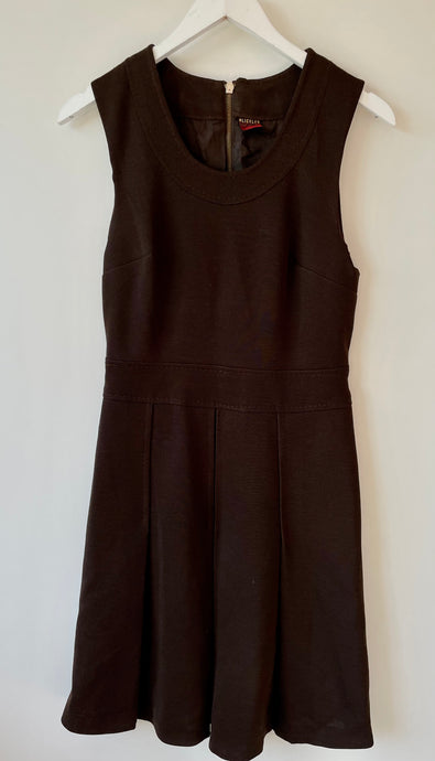 Blickles vintage pinafore style brown dress M