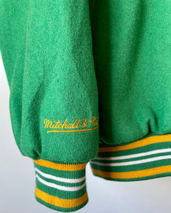 Mitchell & Ness Celtics NBA Hardwood Classics varsity reversible wool jacket XXXL