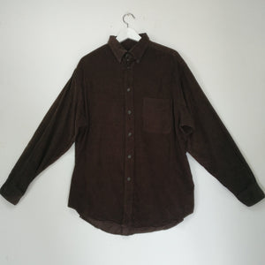 Chocolate brown cord shirt